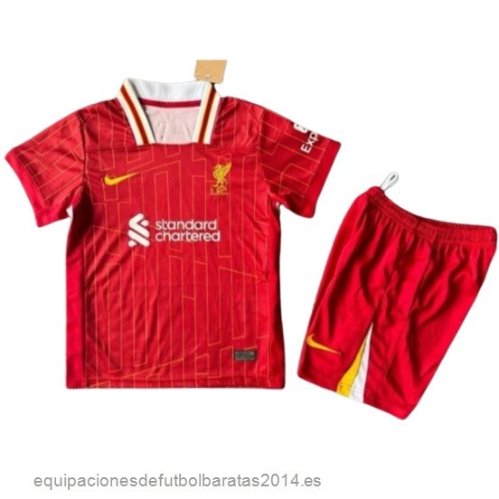 Nuevo 1ª Conjunto De Niños Liverpool 24/25 Rojo Baratas